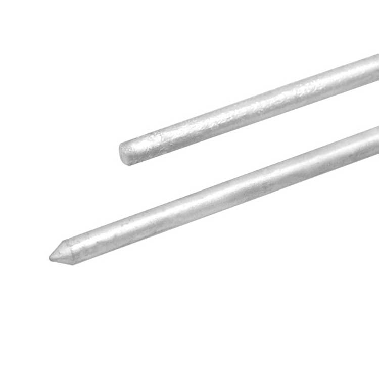 Ground Rod Hot Galvanized Grounding Pin 3.3ft Straight Welding
