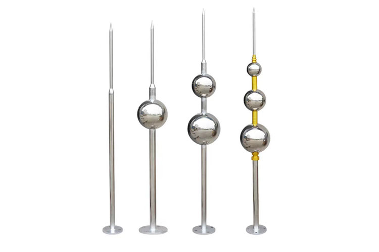 Stainless Steel Ball Type Decorative Lightning Rod