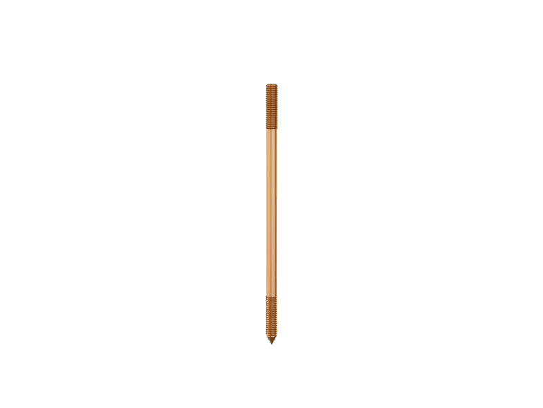  Solid Copper Earth Rods (Externally Threaded) 