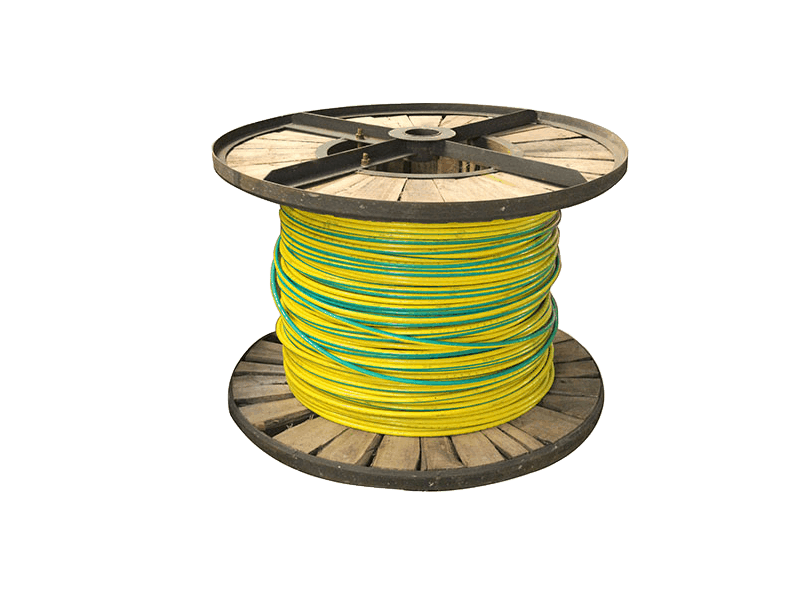 Yellow and Green PVC Copper Stranded Wire