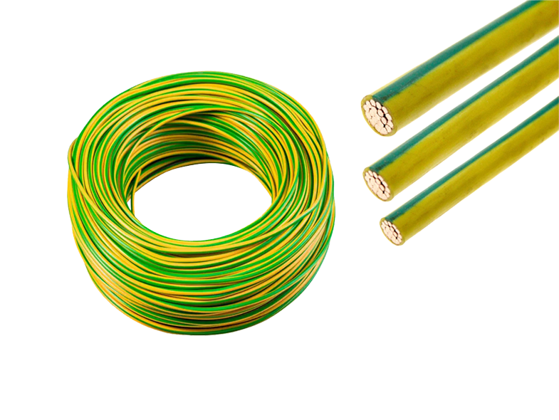 Yellow Green pure copper Ground Wire